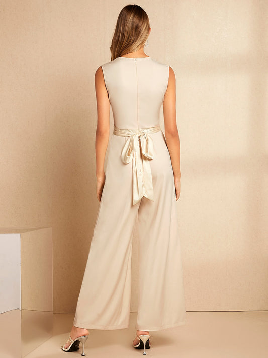 Belle Tie Back Wide Leg Jumpsuit