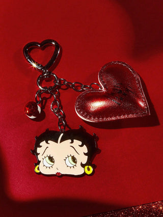 Fashionable & Elegant 3 D Cherry Shiny Alloy Keychain