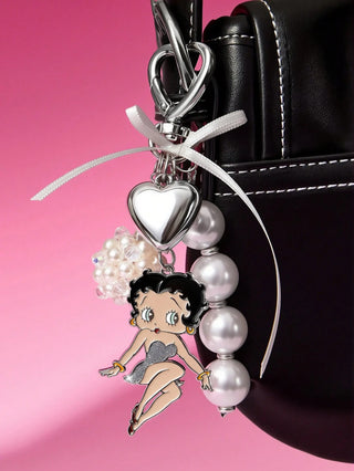 Fashionable & Elegant 3 D Cherry Shiny Alloy Keychain