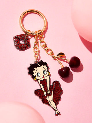 Fashionable & Elegant 3 D Cherry Shiny Alloy Keychain