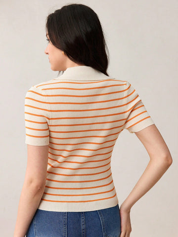 Striped Knit Top