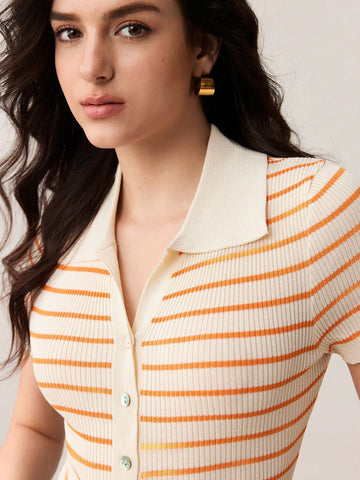 Striped Knit Top