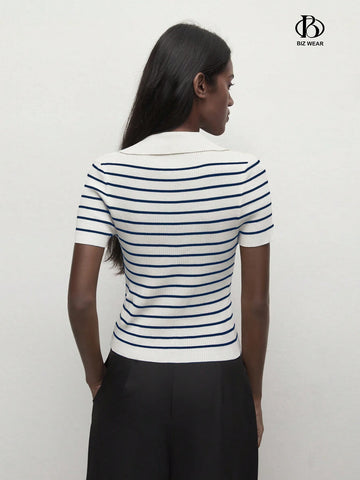 Striped Knit Top