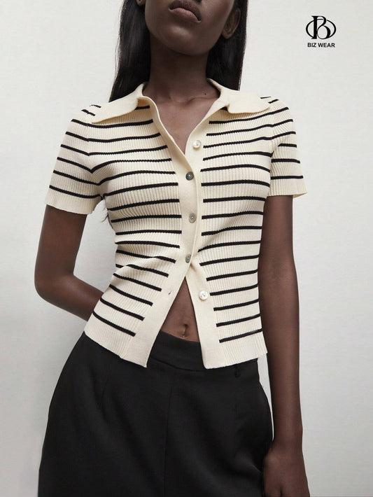 Striped Knit Top