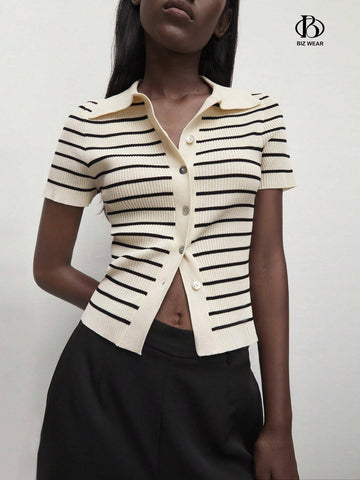 Striped Knit Top