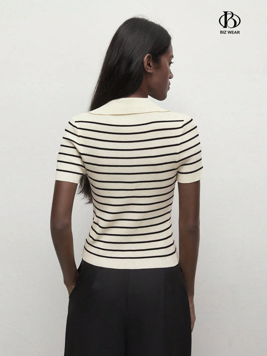 Striped Knit Top