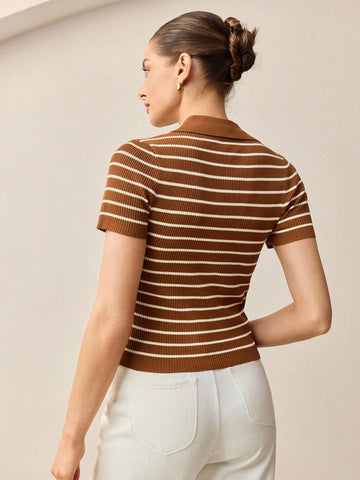 Striped Knit Top