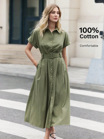 Summer Casual Everyday Short Sleeve Dress