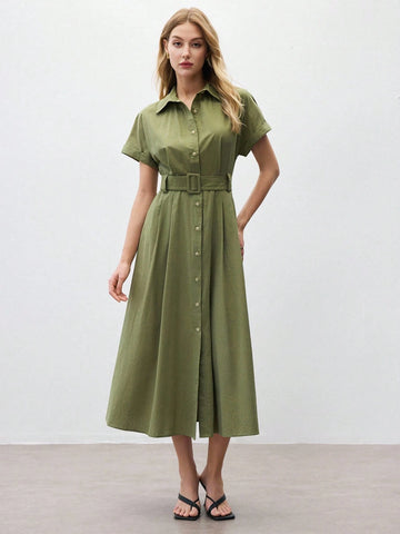 Summer Casual Everyday Short Sleeve Dress