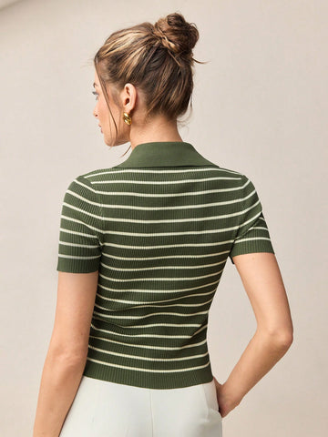 Striped Knit Top