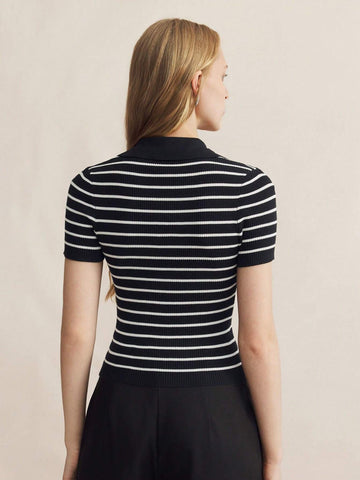 Striped Knit Top