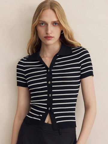 Striped Knit Top