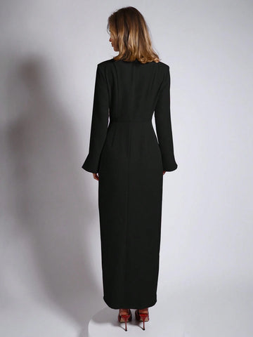 Women's Elegant Party Red Long Dress