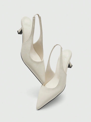 MOTF PREMIUM POINTED-TOE SIMPLE DAILY COMMUTE WOMEN HIGH-HEELED