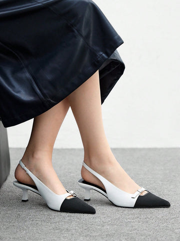 MOTF PREMIUM POINTED-TOE SIMPLE DAILY COMMUTE WOMEN HIGH-HEELED