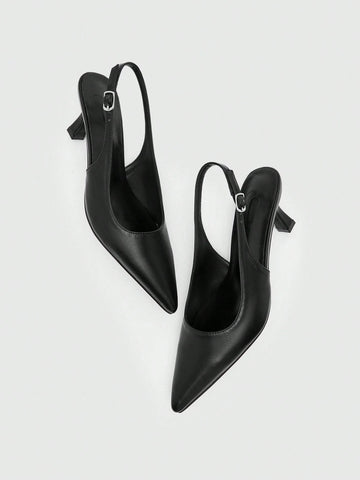 MOTF PREMIUM POINTED-TOE SIMPLE DAILY COMMUTE WOMEN HIGH-HEELED