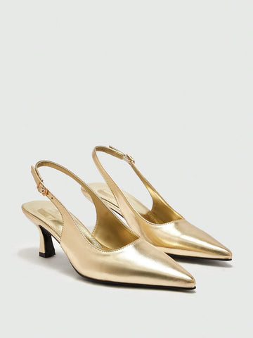 MOTF PREMIUM POINTED-TOE SIMPLE DAILY COMMUTE WOMEN HIGH-HEELED