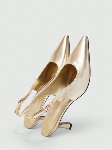 MOTF PREMIUM POINTED-TOE SIMPLE DAILY COMMUTE WOMEN HIGH-HEELED