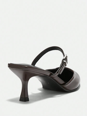 CUCCOO BIZCHIC Solid Color Pointed Toe Casual High Heels