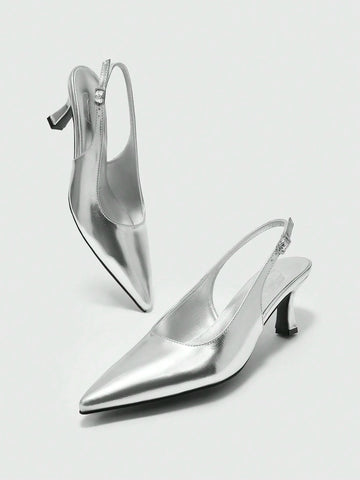 MOTF PREMIUM POINTED-TOE SIMPLE DAILY COMMUTE WOMEN HIGH-HEELED