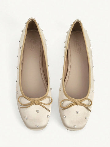 Mesh Embroidery Square Toe Mules