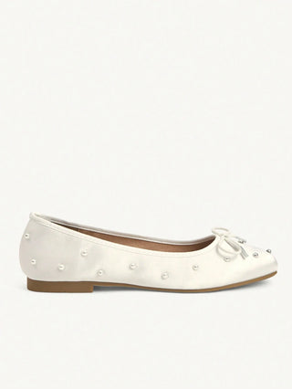 Mesh Embroidery Square Toe Mules