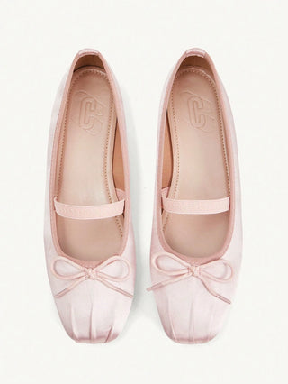 Mesh Embroidery Square Toe Mules