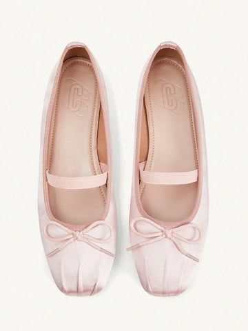 Mesh Embroidery Square Toe Mules