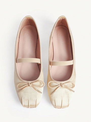 Mesh Embroidery Square Toe Mules
