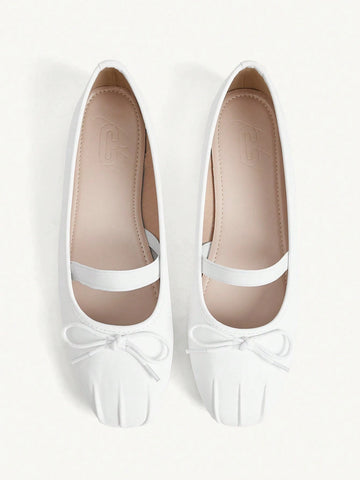Mesh Embroidery Square Toe Mules
