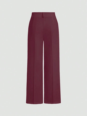 Minimalist Design Drape Effect Suit Pants