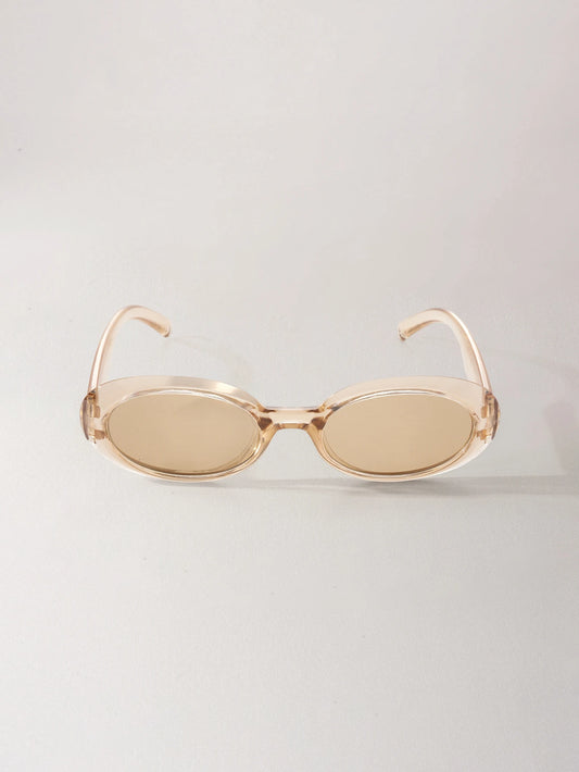 1 Pair Unisex Oval High-End Fashion Sunglasses