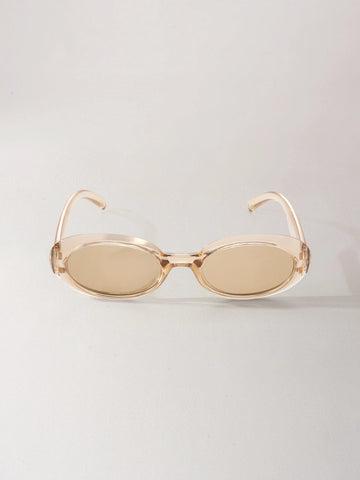 1 Pair Unisex Oval High-End Fashion Sunglasses