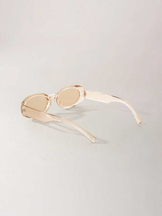 1 Pair Unisex Oval High-End Fashion Sunglasses