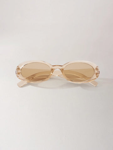 1 Pair Unisex Oval High-End Fashion Sunglasses