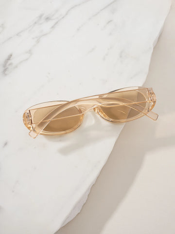 1 Pair Unisex Oval High-End Fashion Sunglasses