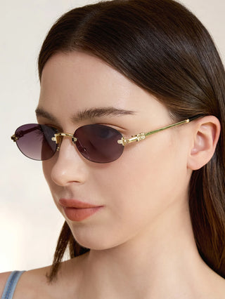 Metal Frame Fashion Glasses