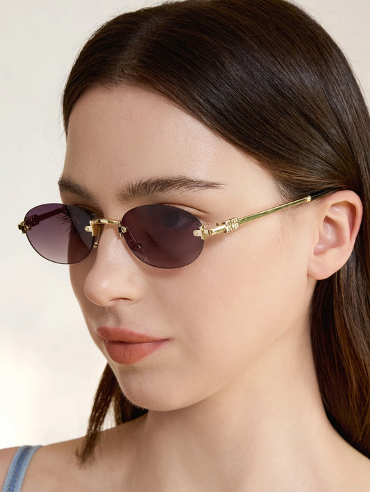 Metal Frame Fashion Glasses
