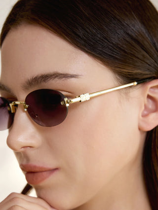 Metal Frame Fashion Glasses