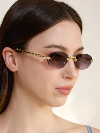 Metal Frame Fashion Glasses