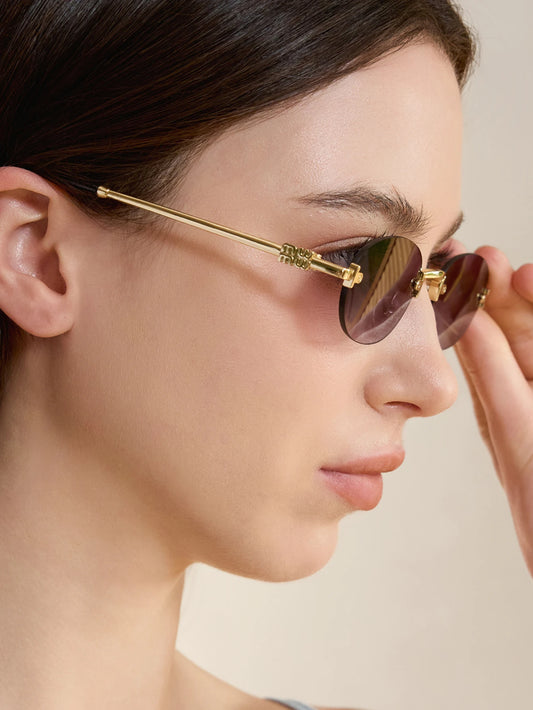 Metal Frame Fashion Glasses