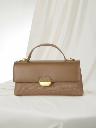Color Block Shoulder Diagonal Crossbody Fashion Handbag