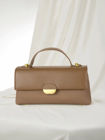 Color Block Shoulder Diagonal Crossbody Fashion Handbag