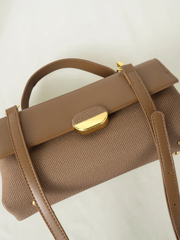 Color Block Shoulder Diagonal Crossbody Fashion Handbag