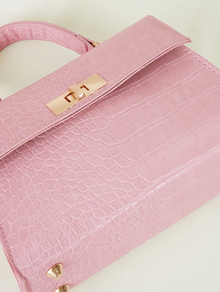 Mini Fashion Solid Color Flip-Cover PU Handbag