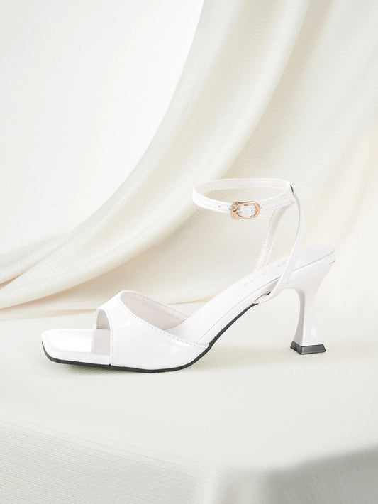 Square Toe High Heel Sandals