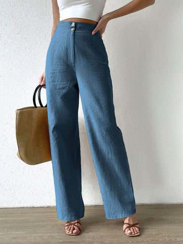 Clasi Solid Straight Leg Pants