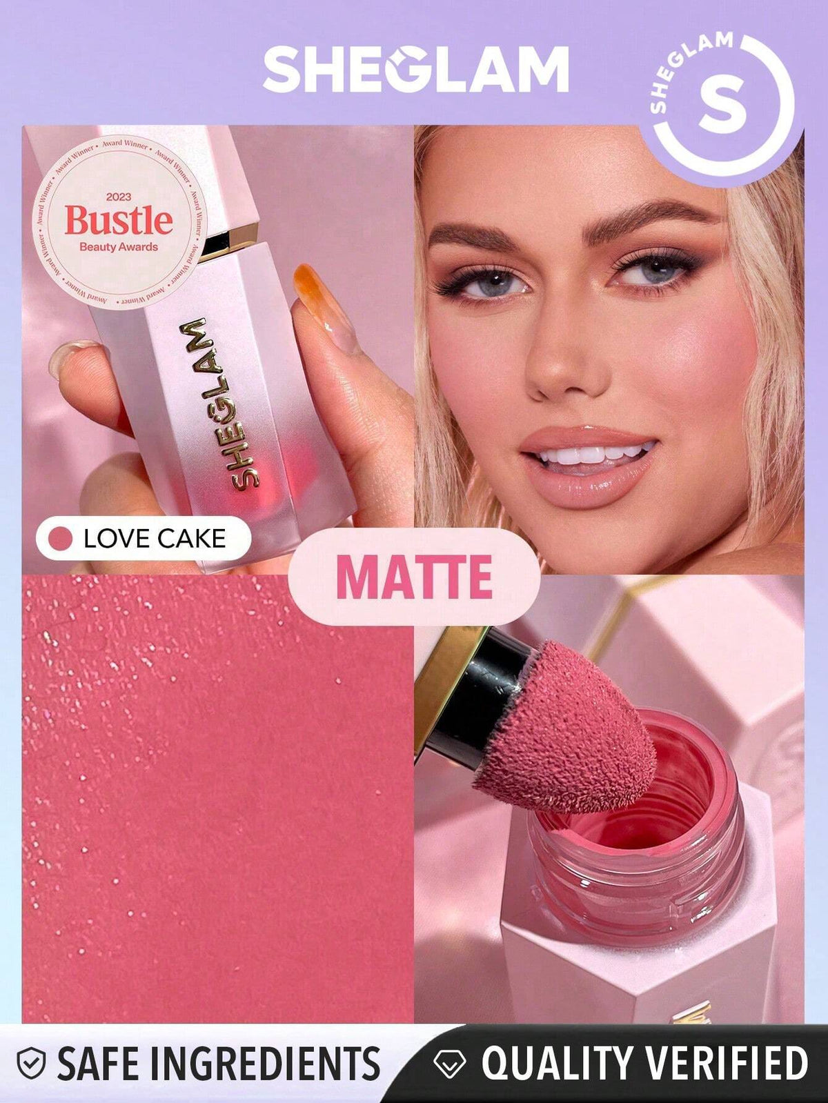 Color Bloom Liquid Blush Matte Finish-Love Cake Gel Cream Blush