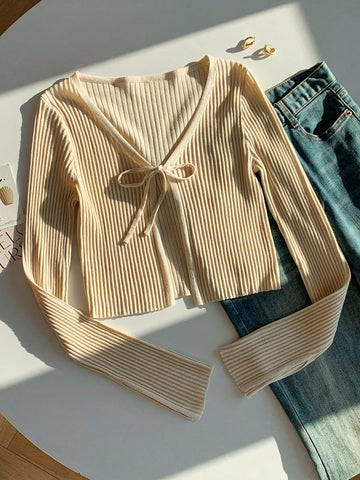 Women Casual Solid Color Long Sleeve Lightweight Cardigans