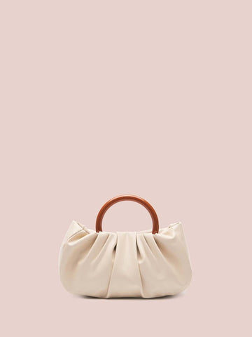 Contrast Trim Ruched Bag